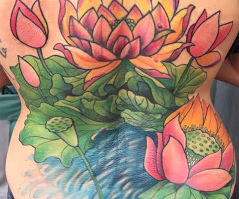 flower backpiece