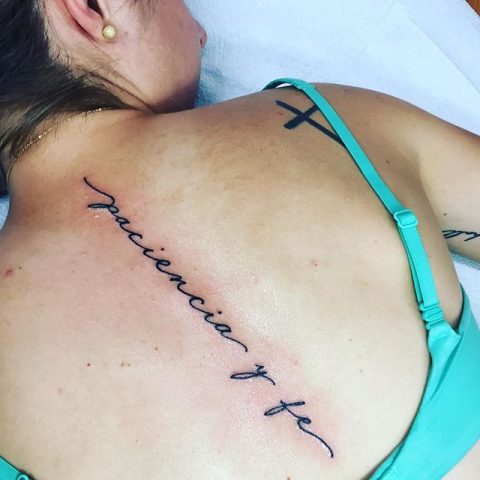 back script tattoo
