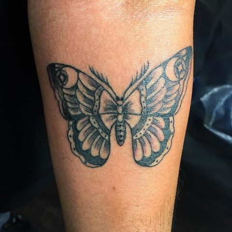 black butterfly tattoo