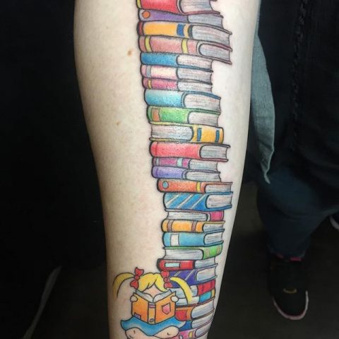 books tattoo