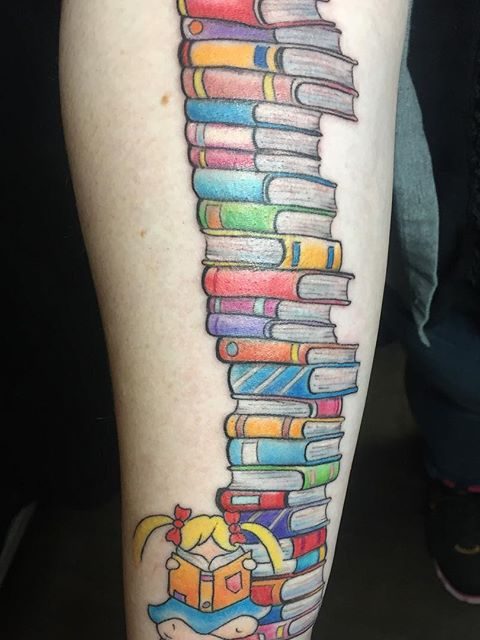 books tattoo
