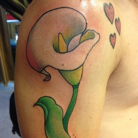 calla lily tattoo
