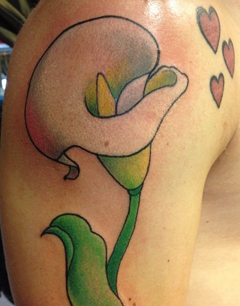 calla lily tattoo