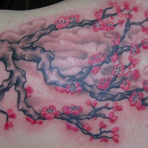 cherry tree tattoo