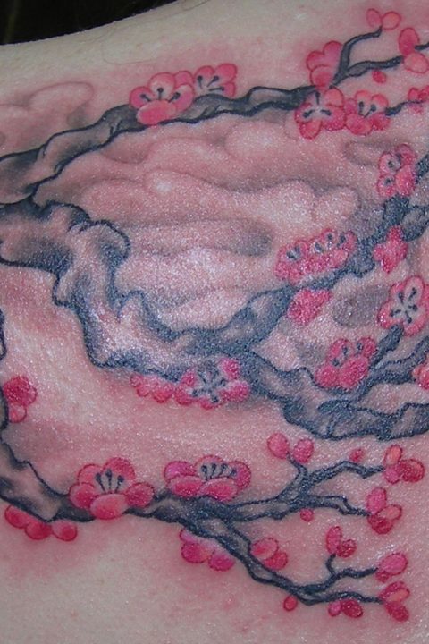 cherry tree tattoo