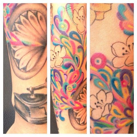 color of music tattoo