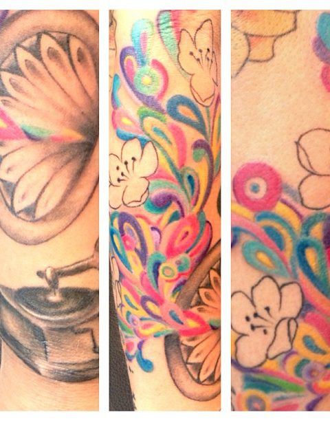 color of music tattoo