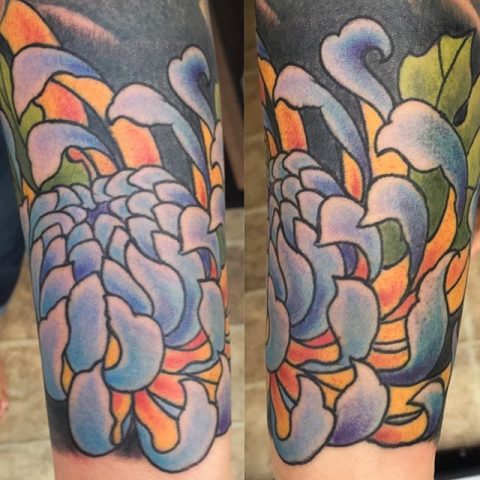 cool flower tattoo