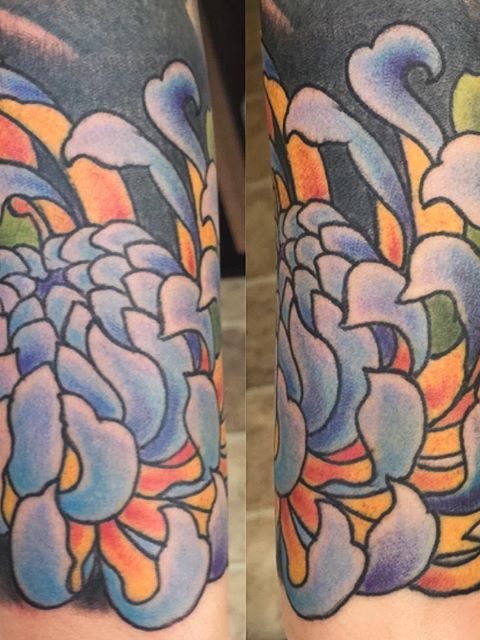 cool flower tattoo