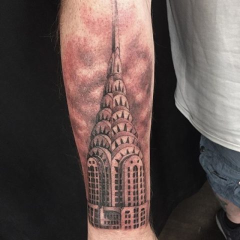Empire State Building tattoo