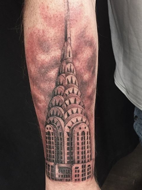 Empire State Building tattoo