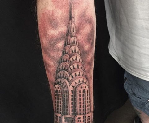 Empire State Building tattoo