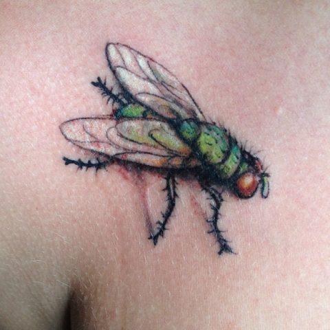 fly tattoo