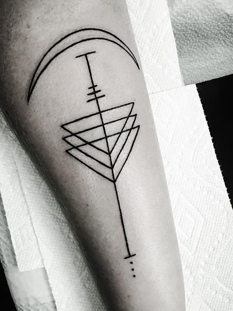 geometric tattoo
