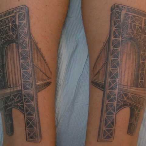george washington bridge tattoo