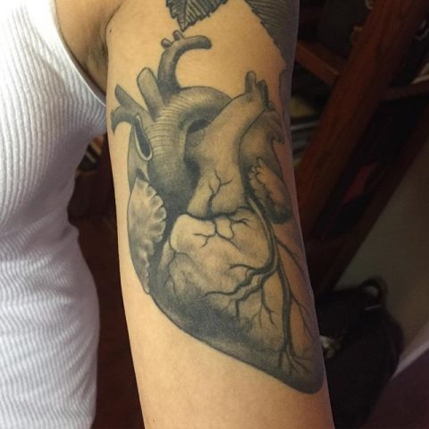 heart arm tattoo