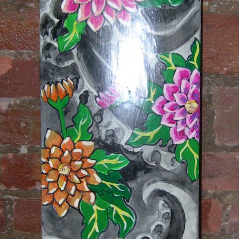 japanese flowers board