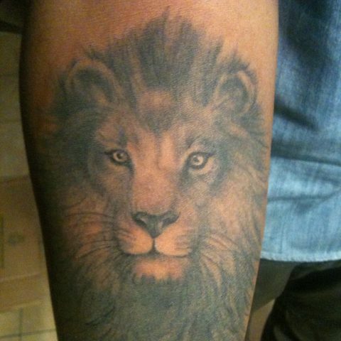 lion head tattoo