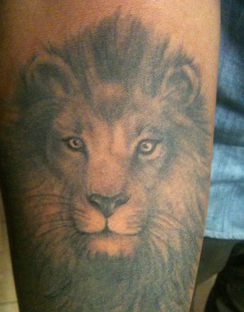 lion head tattoo
