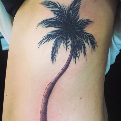 palm tree tattoo