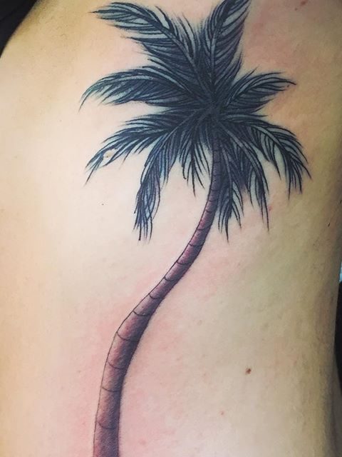 palm tree tattoo