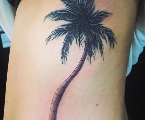 palm tree tattoo