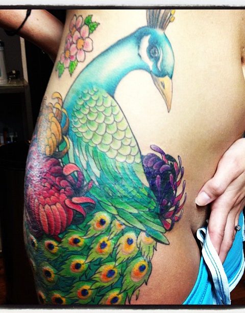peacock tattoo