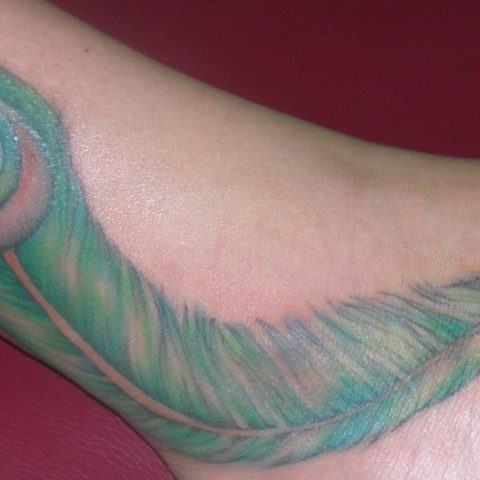 peacock feather tattoo
