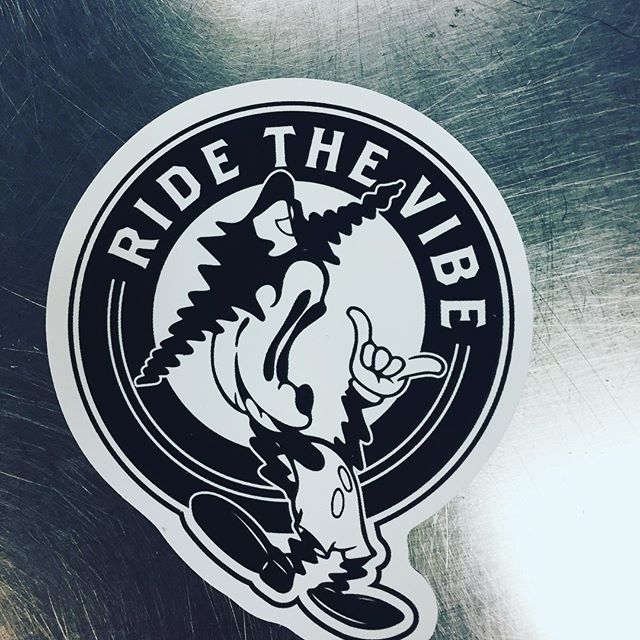 ride the vibe sticker