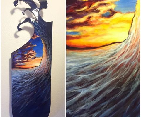 sunset board collage