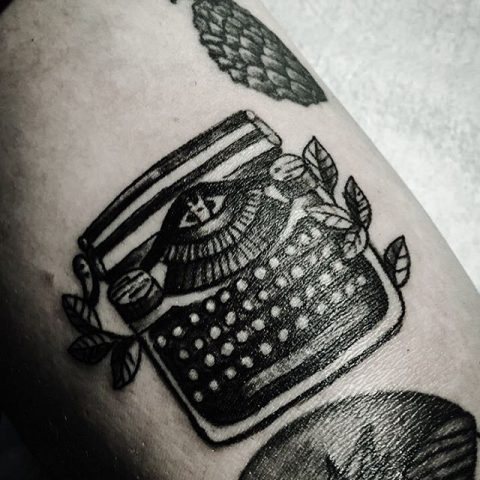 typewriter tattoo