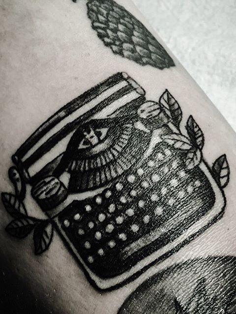 typewriter tattoo