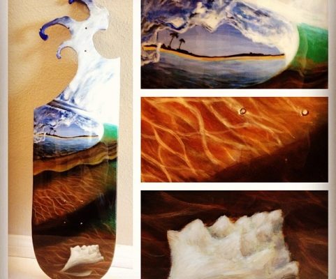 waves board collage