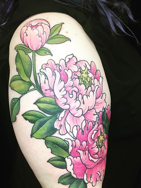peonys tattoo