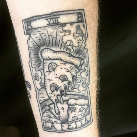 pizza tattoo