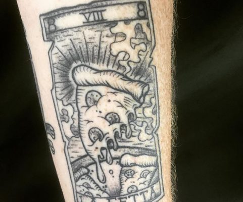 pizza tattoo