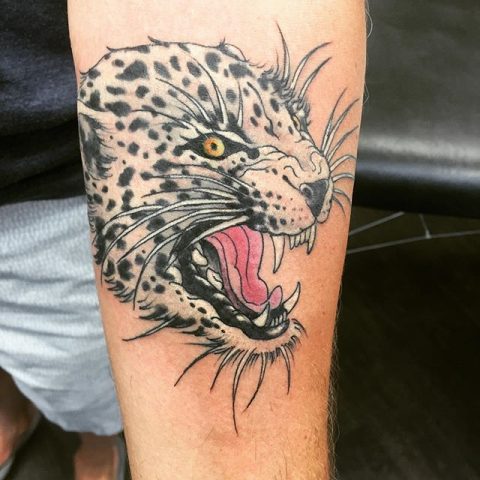 white tiger tattoo