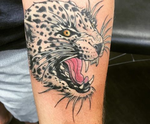white tiger tattoo