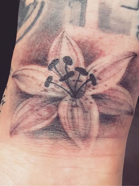 black gray flower