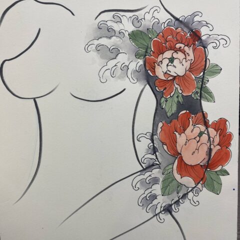 flower art body 2