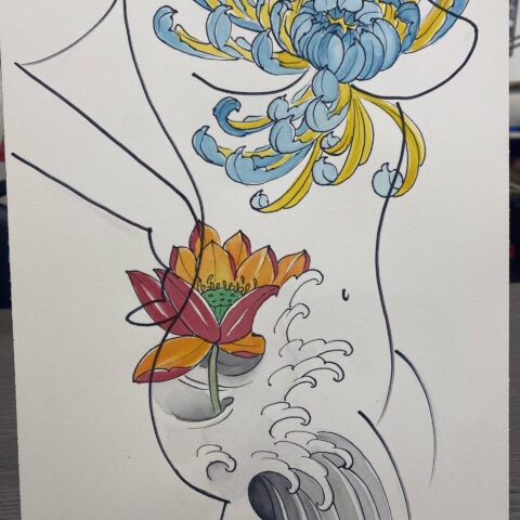 flower art body 3