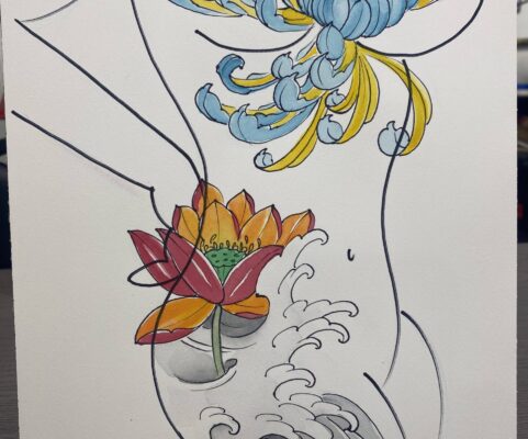 flower art body 3