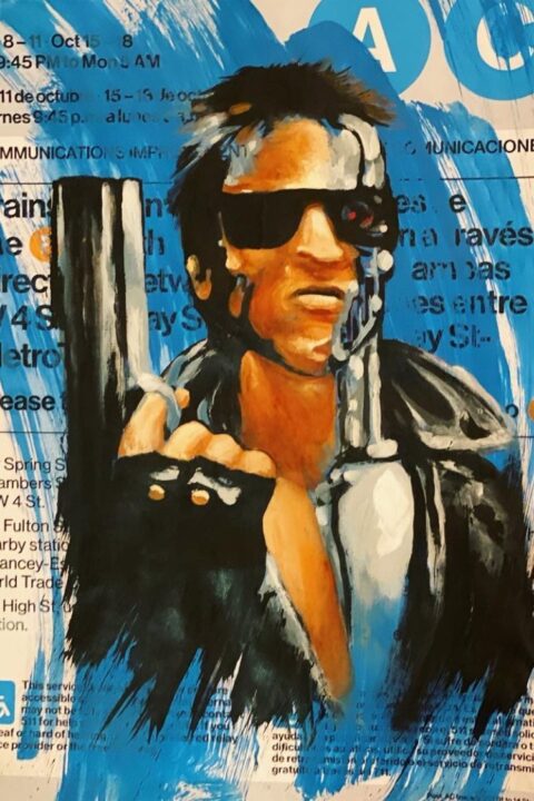 terminator subway painting