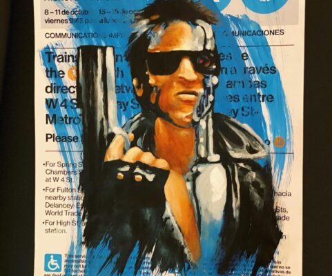 terminator subway painting